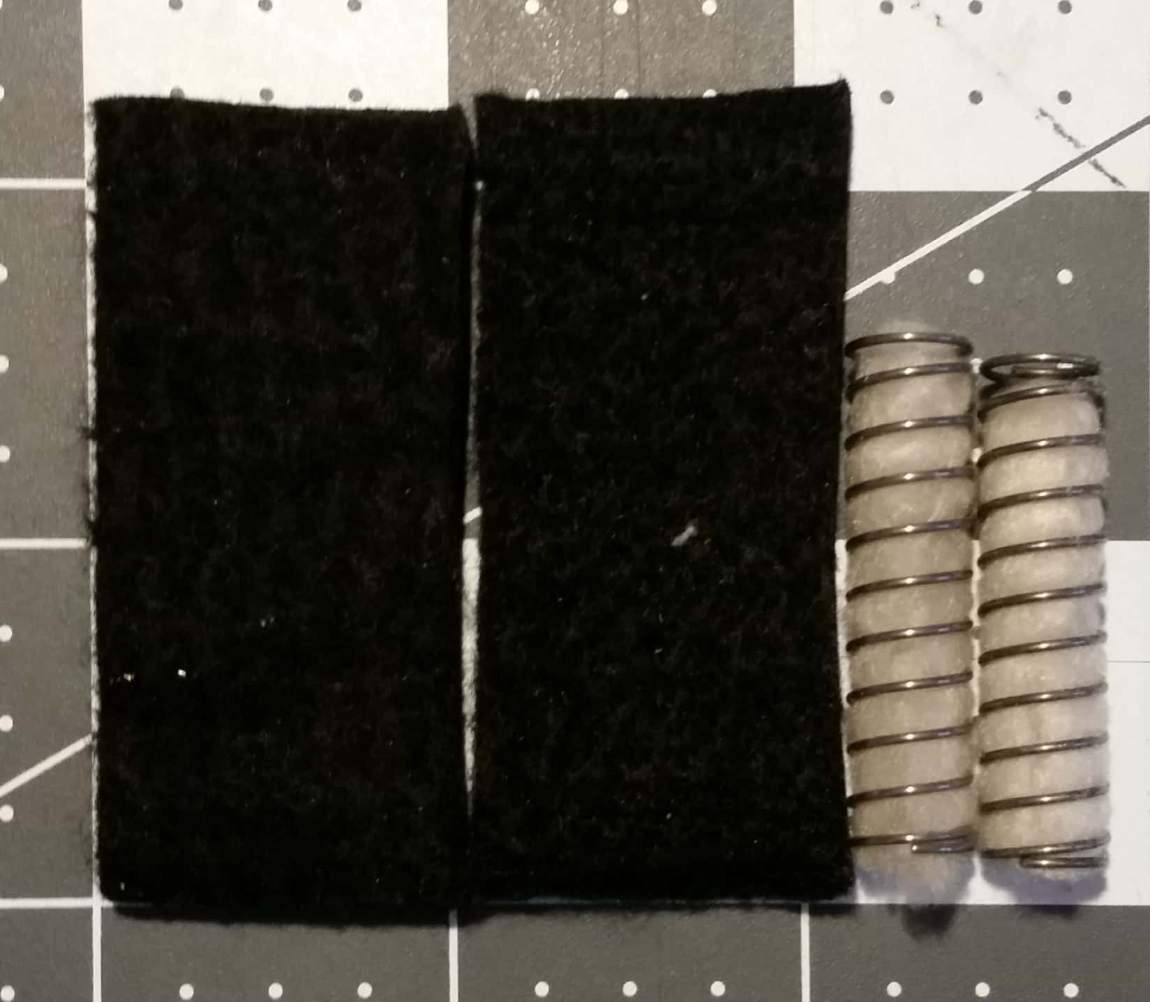 Springs and Carbon Felt strips